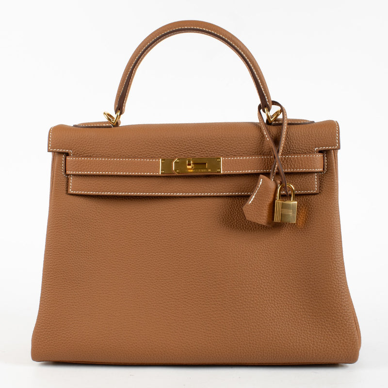 Hermès Kelly 32 Gold Togo GHW