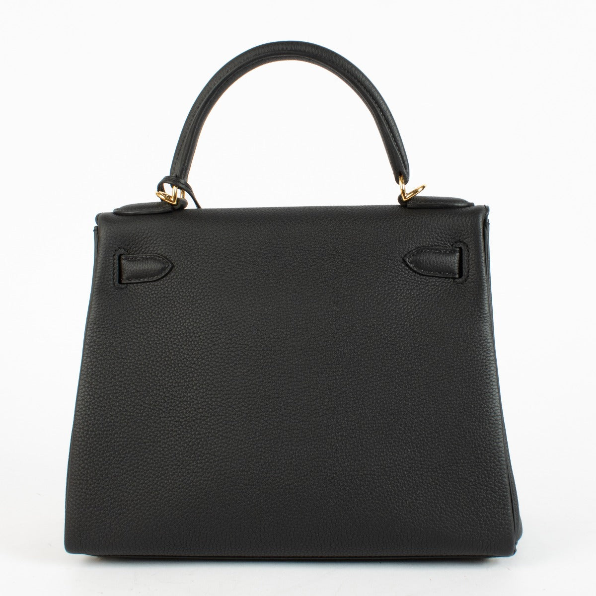 Hermès Kelly 28 Zwart Togo GHW