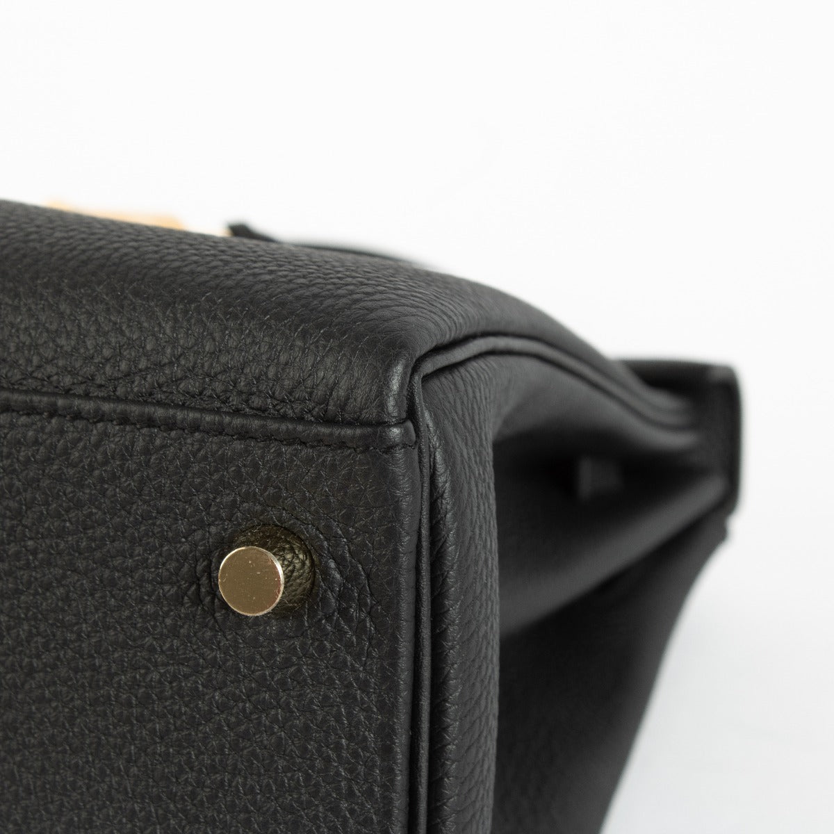 Hermès Kelly 28 Zwart Togo GHW