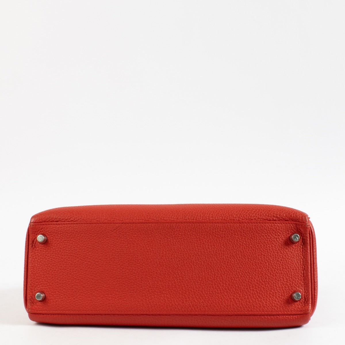 Hermès HSS Kelly 32 Rouge Geranium/Gris Mouette Togo PHW