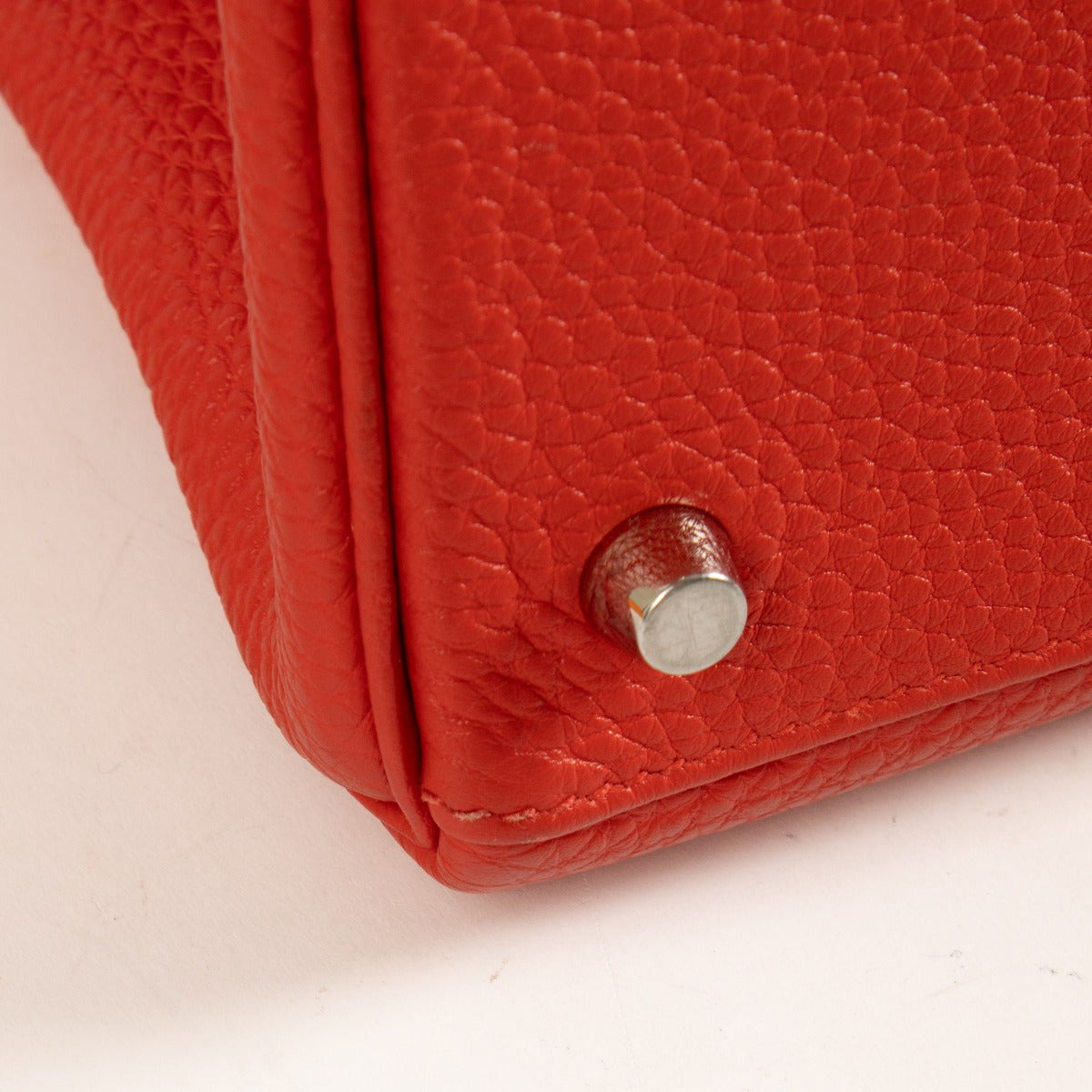 Hermès HSS Kelly 32 Rouge Geranium/Gris Mouette Togo PHW