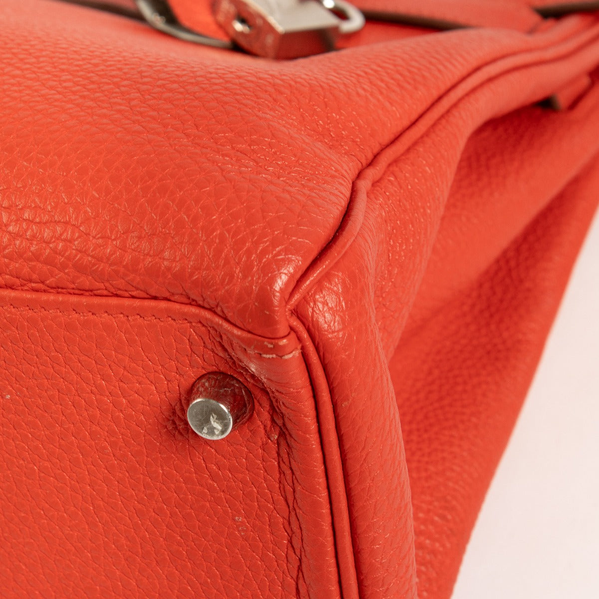Hermès HSS Kelly 32 Rouge Geranium/Gris Mouette Togo PHW