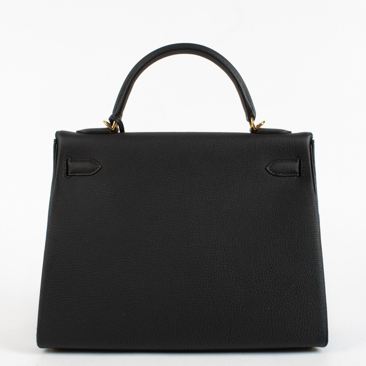 Authentic second hand luxury brand new 2025 Hermès Kelly 32 Black Togo GHW on www.labellov.com