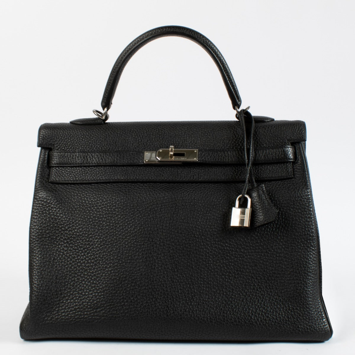 Hermès Kelly 35 Noir Togo Accastillage Palladium