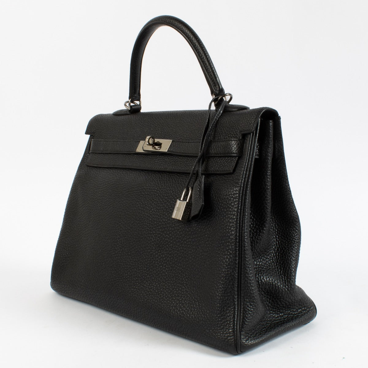 Hermès Kelly 35 Noir Togo Accastillage Palladium