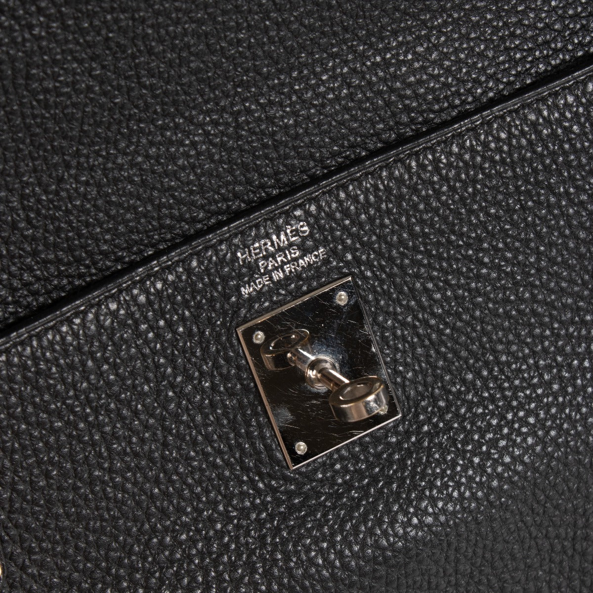 Hermès Kelly 35 Noir Togo Accastillage Palladium