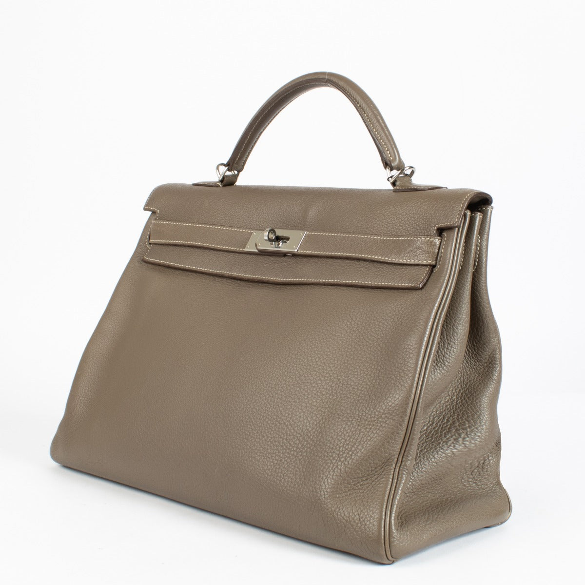 Hermès Kelly 40 Etoupe Clemence PHW