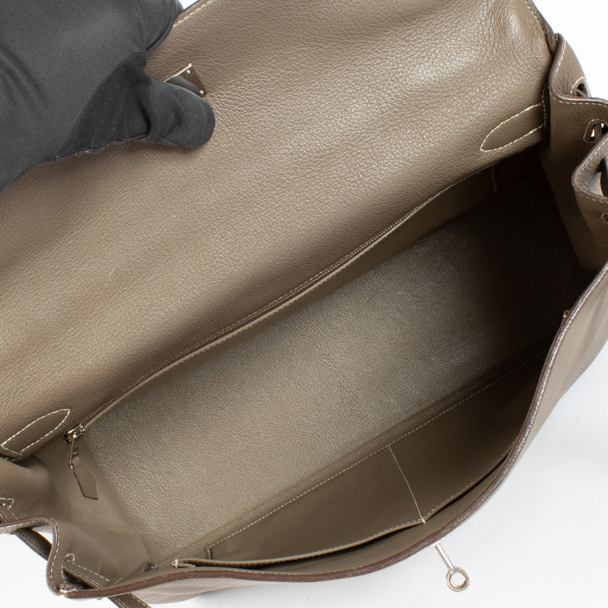 Hermès Kelly 40 Etoupe Clemence PHW