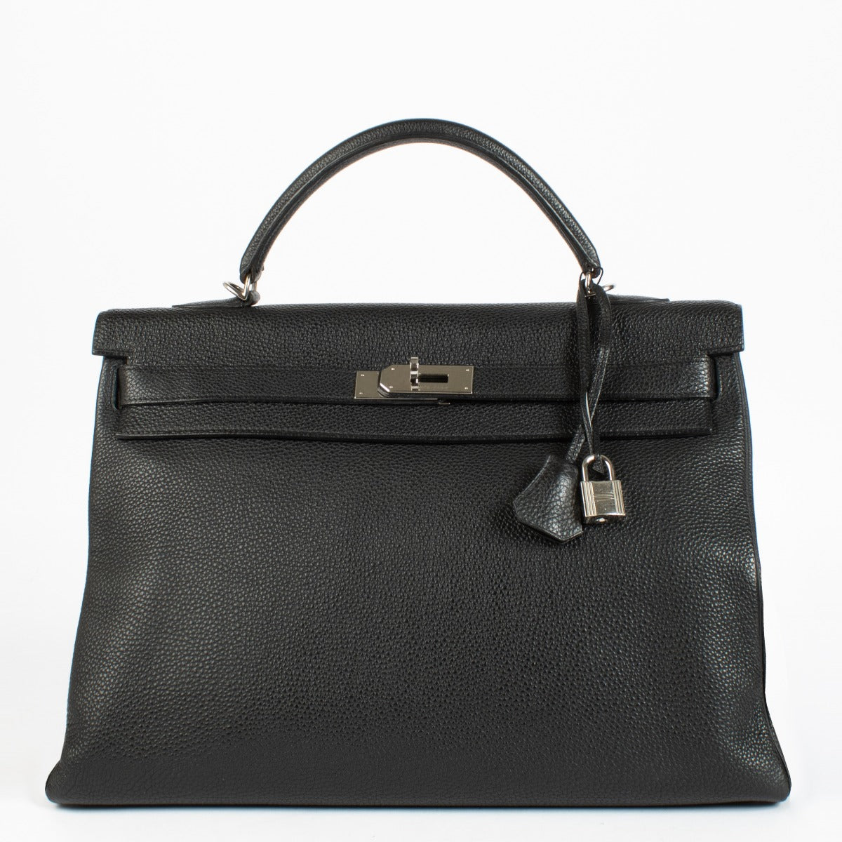 Hermès Kelly 40 Noir Togo Quincaillerie Palladium
