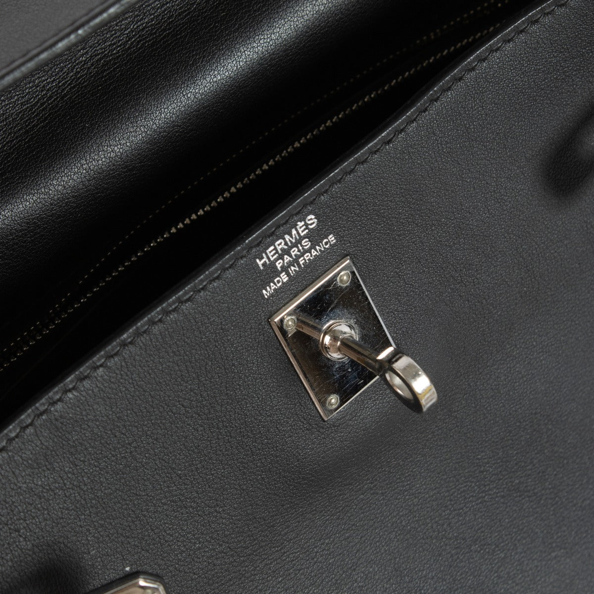 Hermès Kelly 25 Black Swift PHW