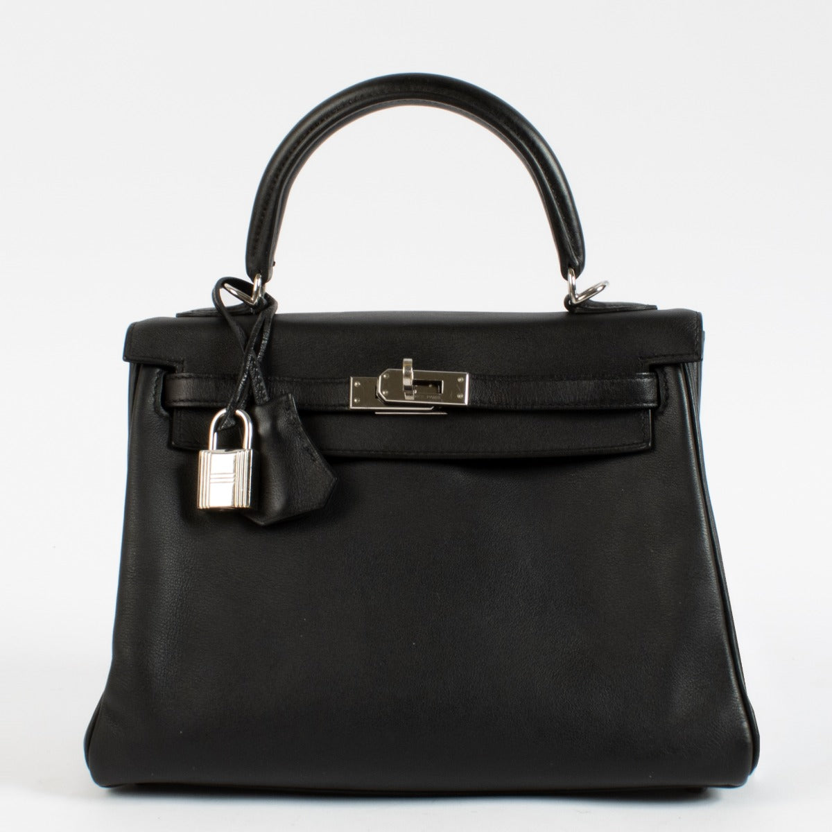2016 Hermès Kelly 25 Black Swift PHW