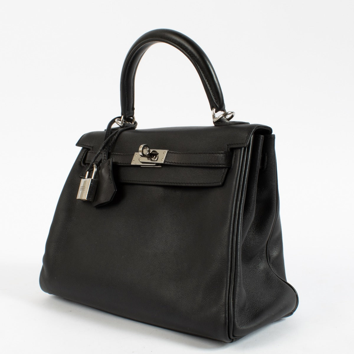 Hermès Kelly 25 Black Swift PHW