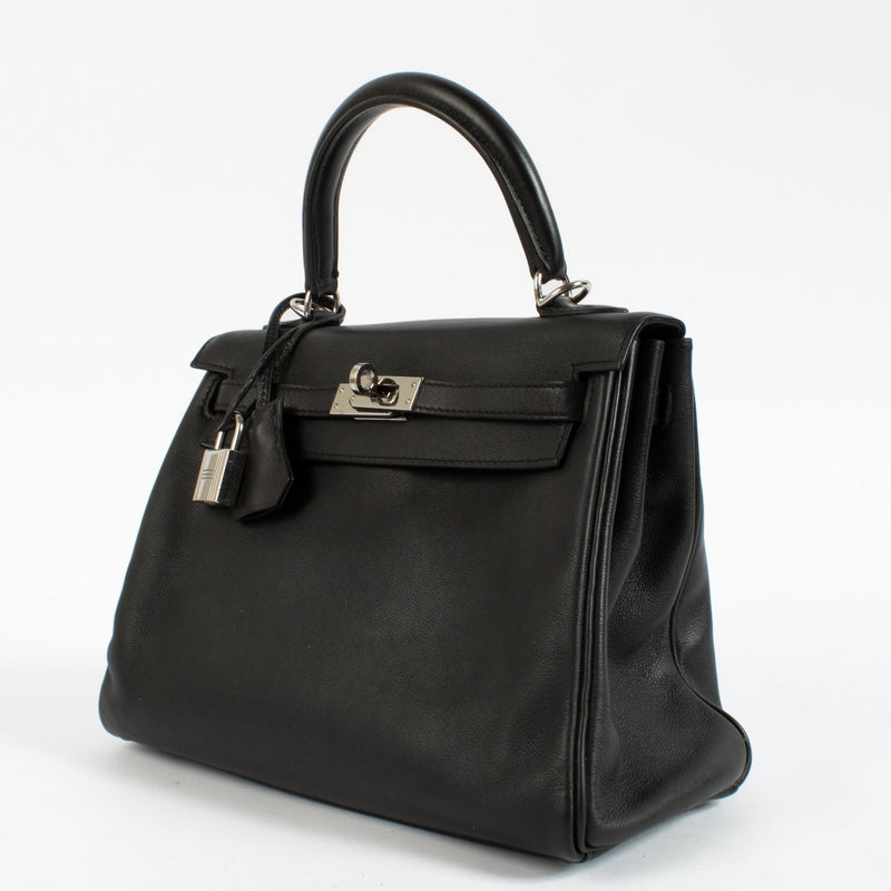 Hermès Kelly 25 Black Swift PHW