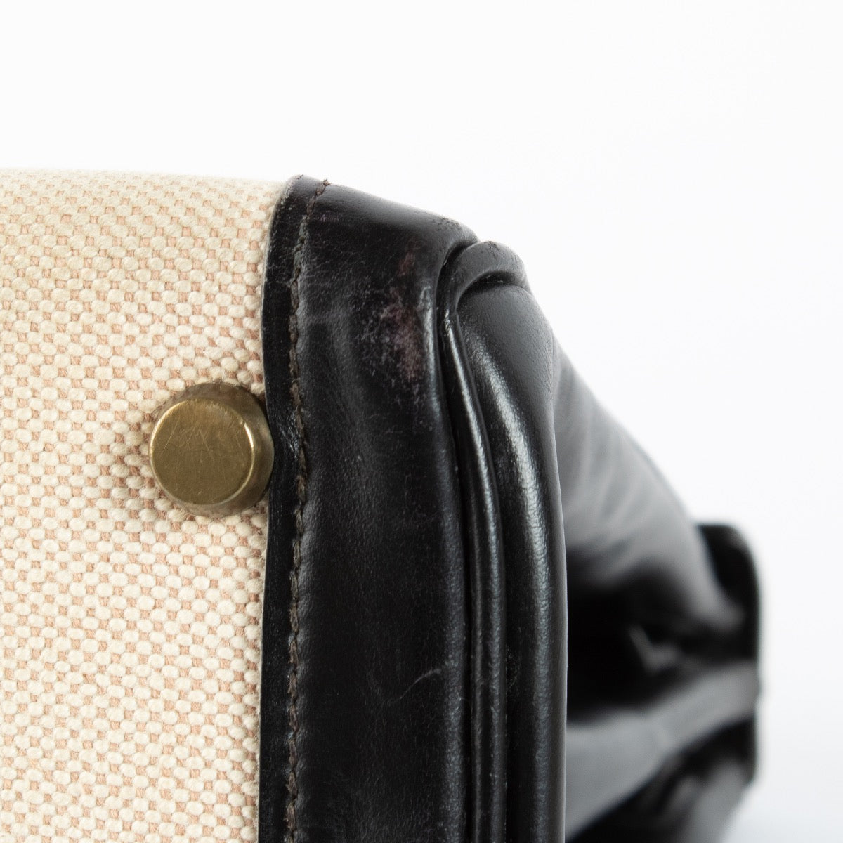 shop 100% authentic second hand Hermès Vintage Kelly 28 Toile H Canvas/Box GHW on Labellov.com