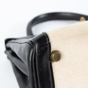 shop 100% authentic second hand Hermès Vintage Kelly 28 Toile H Canvas/Box GHW on Labellov.com