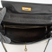 shop 100% authentic second hand Hermès Vintage Kelly 28 Toile H Canvas/Box GHW on Labellov.com