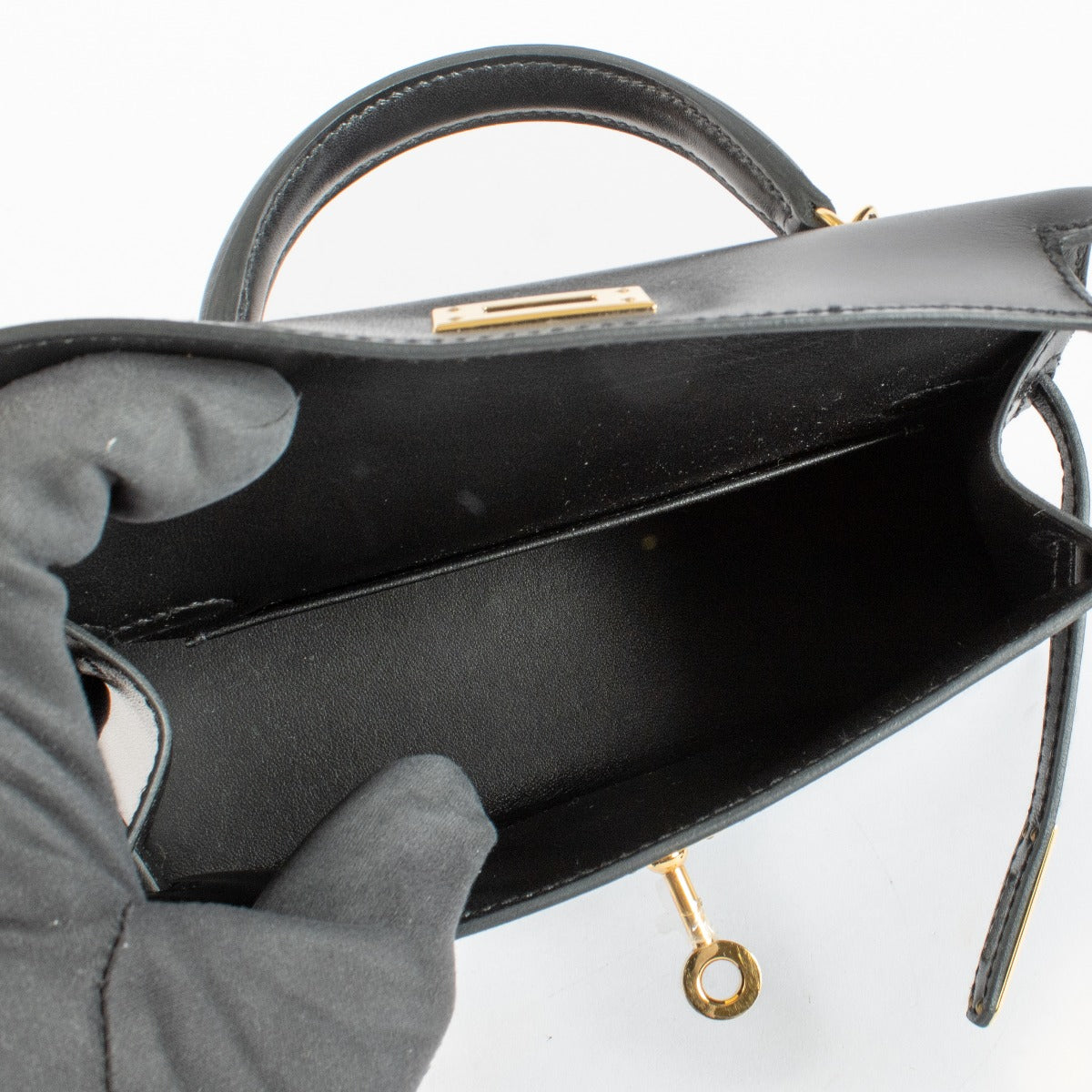 Hermès Kelly Mini II Black Box GHW