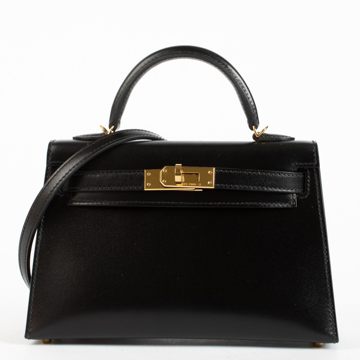 Hermès Kelly Mini II Black Box GHW