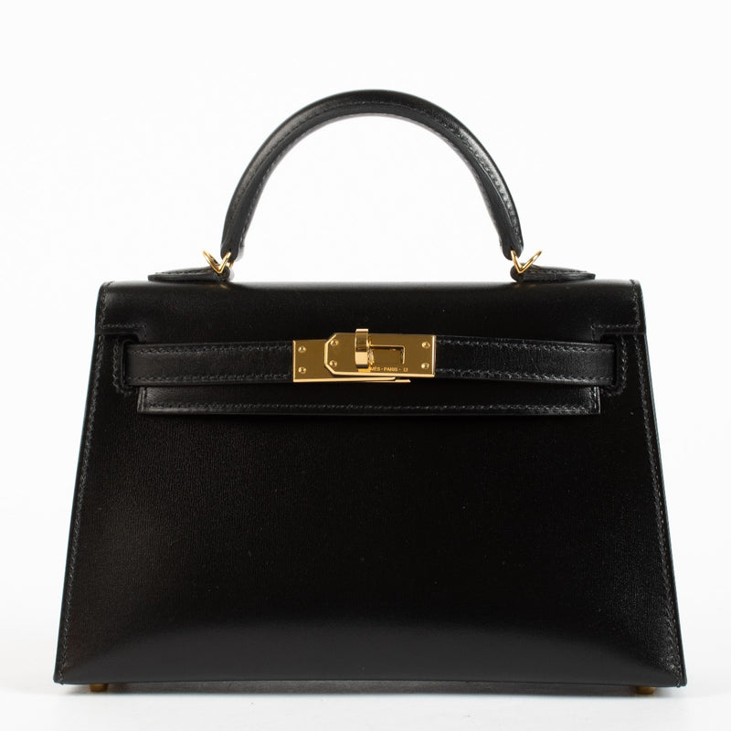 Hermès Kelly Mini II Black Box GHW