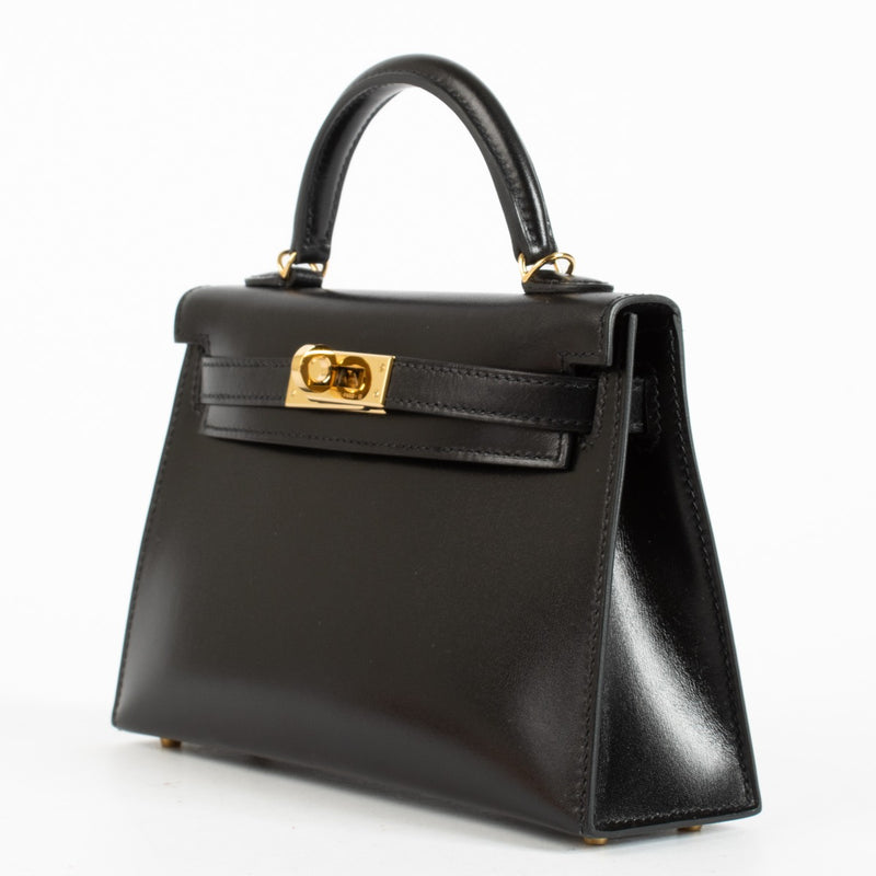 Hermès Kelly Mini II Black Box GHW