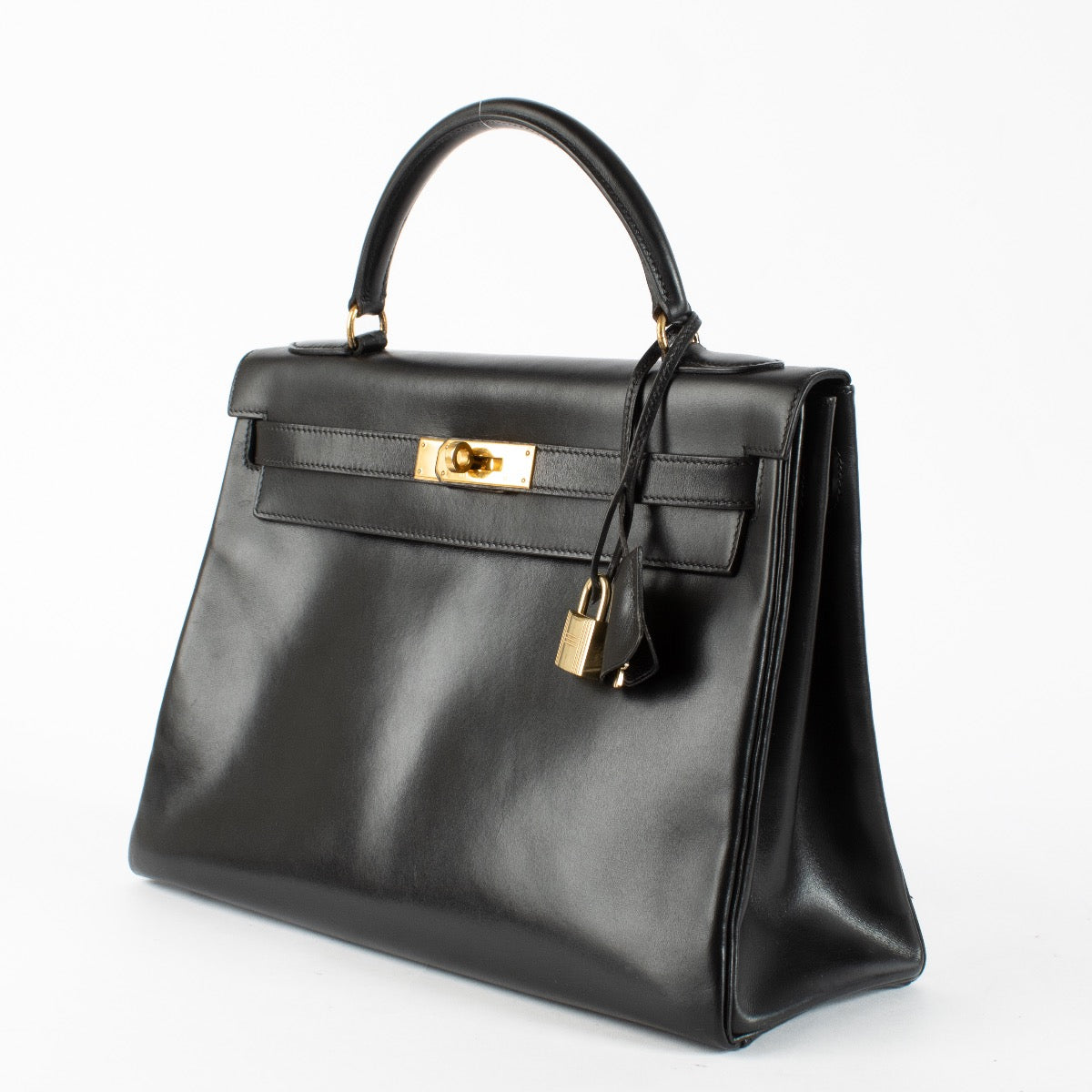 shop 100% authentic second hand Hermès Vintage Kelly 32 Black Box GHW on Labellov.com