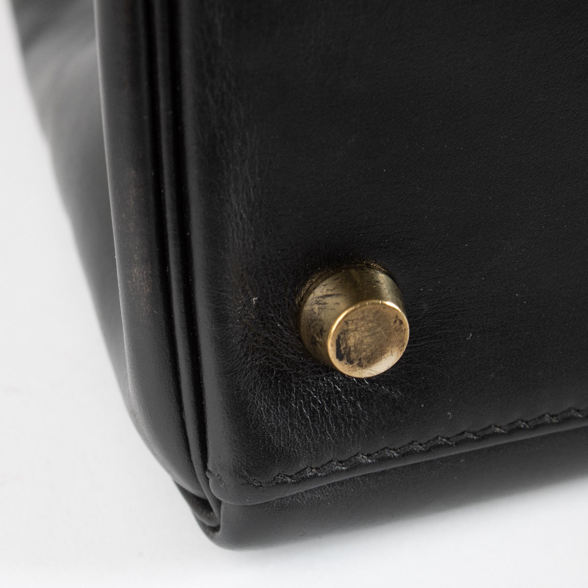shop 100% authentic second hand Hermès Vintage Kelly 32 Black Box GHW on Labellov.com