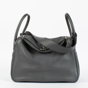 Authentic pre-loved Hermès Lindy 34 in Ardoise Swift leather with palladium hardware, available at Labellov.com.