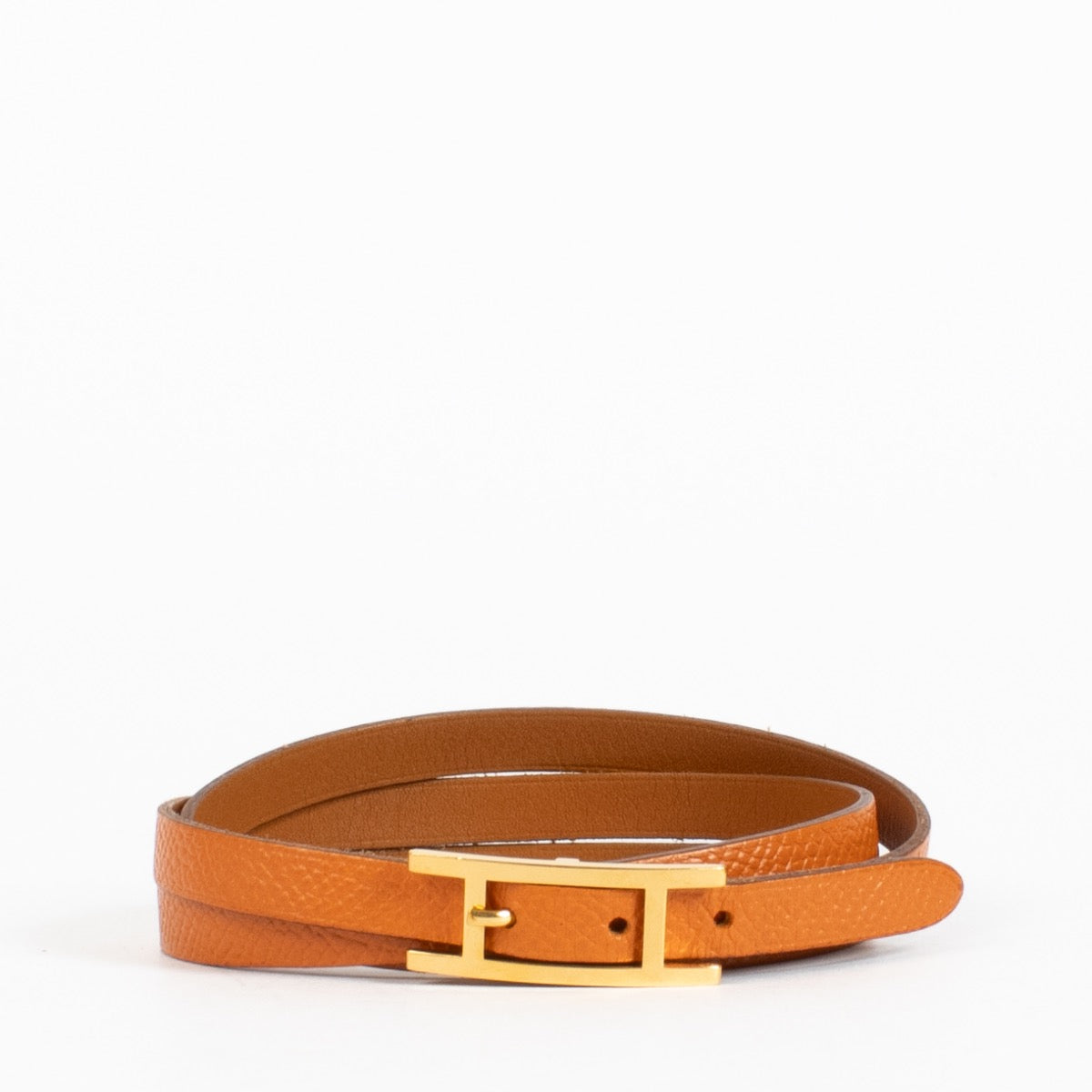 Authentic second-hand Hermès Behapi Double Tour Bracelet - Size T2 on labellov.com