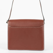 Authentic luxury in excellent condition: Hermès Sac Roulis 23 Rouge H Evercolor with palladium hardware at Labellov.com.