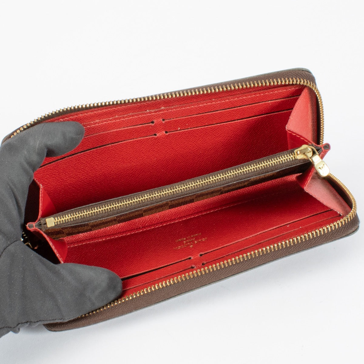 Portefeuille Clemence Louis Vuitton Damier Ebene