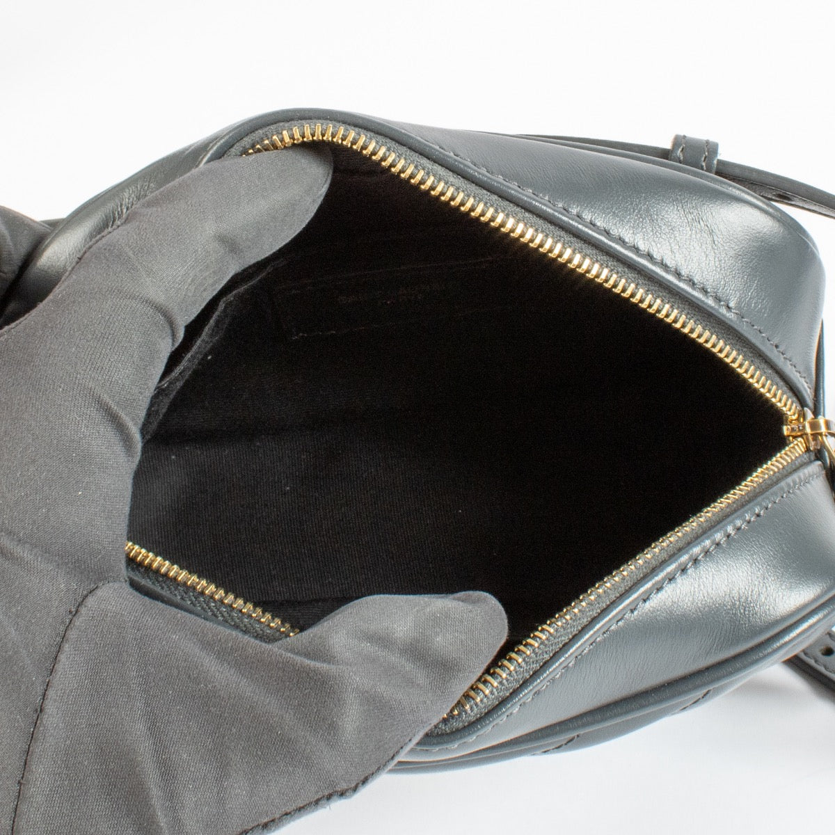 Shop authentic Saint Laurent Petrol Lou Belt Bag on www.labellov.com