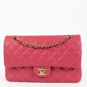 shop 100ù authentic second hand Chanel Pink Lambskin Medium Classic 11.12 Bag on Labellov.com