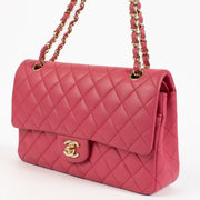 shop 100ù authentic second hand Chanel Pink Lambskin Medium Classic 11.12 Bag on Labellov.com