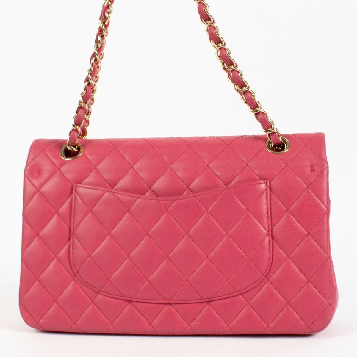 shop 100ù authentic second hand Chanel Pink Lambskin Medium Classic 11.12 Bag on Labellov.com
