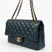 shop 100% authentic second hand Chanel Blue Lambskin Medium Classic 11.12 Bag on Labellov.com