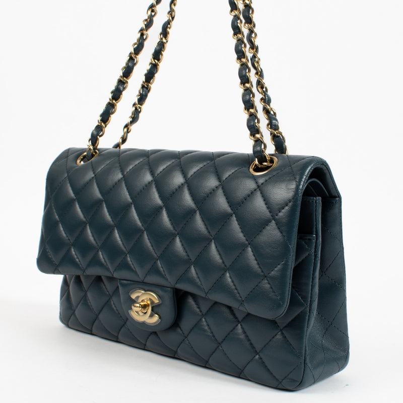 shop 100% authentic second hand Chanel Blue Lambskin Medium Classic 11.12 Bag on Labellov.com