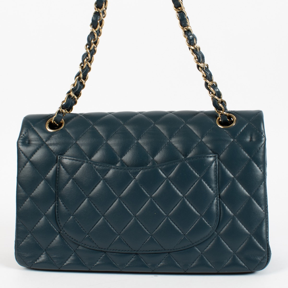 shop 100% authentic second hand Chanel Blue Lambskin Medium Classic 11.12 Bag on Labellov.com