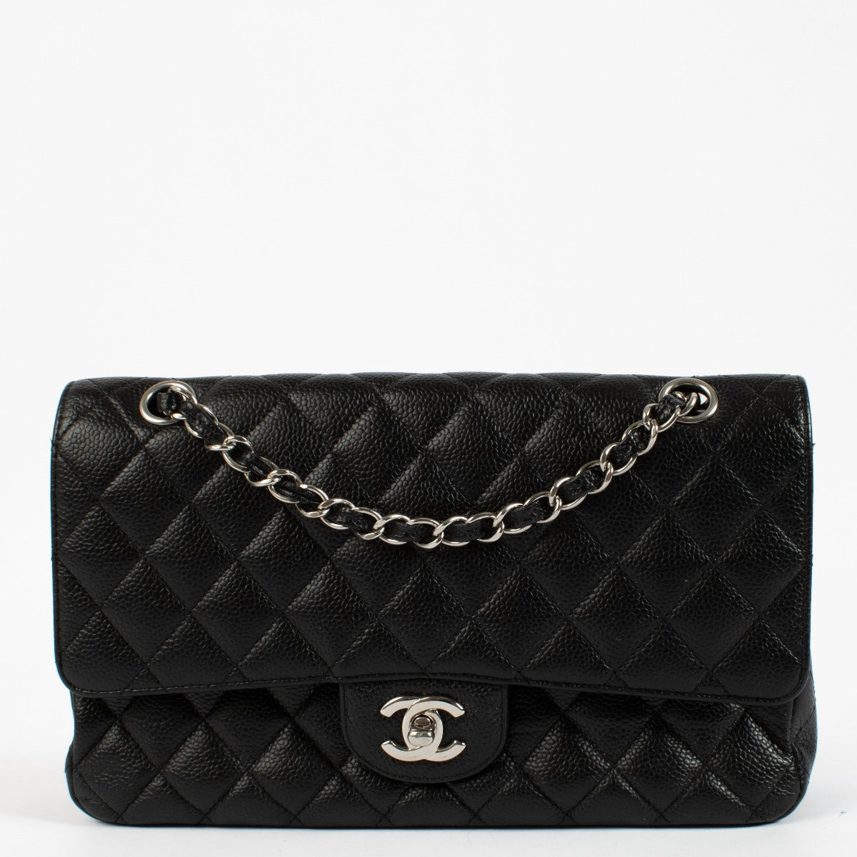 shop 100% authentic second hand Chanel Black Caviar Medium Classic 11.12 Bag on Labellov.com