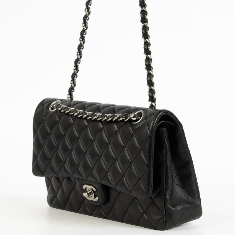 shop 100% authentic second hand Chanel Black Lambskin Medium Classic 11.12 Bag on Labellov.com