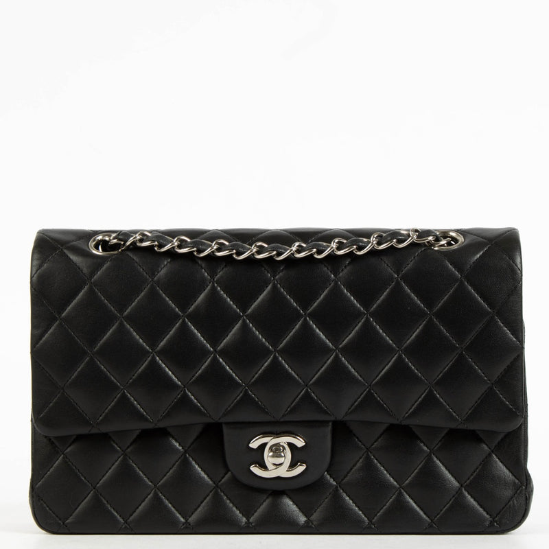 shop 100% authentic second hand Chanel Black Lambskin Medium Classic 11.12 Bag on Labellov.com