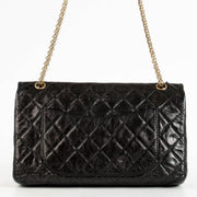 authentic preloved Chanel Black Aged Calfskin Maxi Reissue 2.55 Bag on Labellov.com