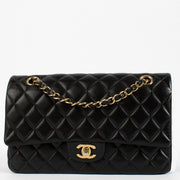 shop 100% authentic second hand Chanel Black Lambskin Medium Classic 11.12 Bag on Labellov.com