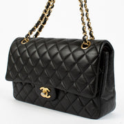shop 100% authentic second hand Chanel Black Lambskin Medium Classic 11.12 Bag on Labellov.com