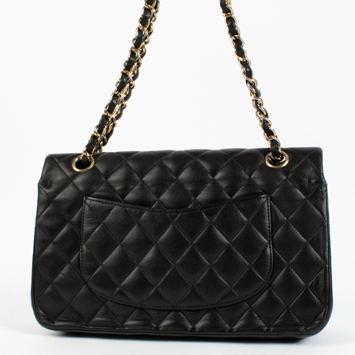 shop 100% authentic second hand Chanel Black Lambskin Medium Classic 11.12 Bag on Labellov.com