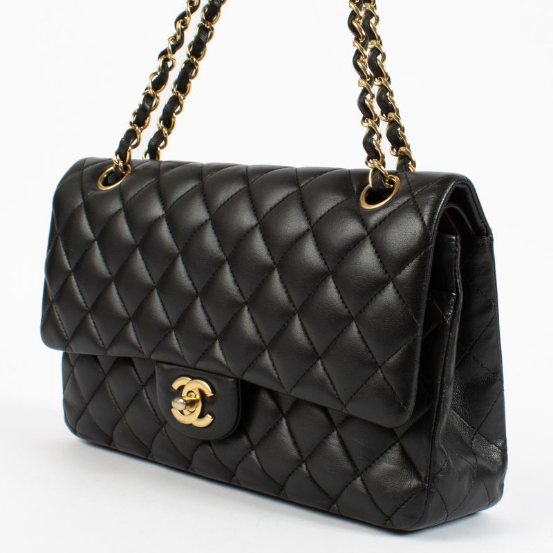 shop 100% authentic second hand Chanel Black Lambskin Medium Classic 11.12 Bag on Labellov.com
