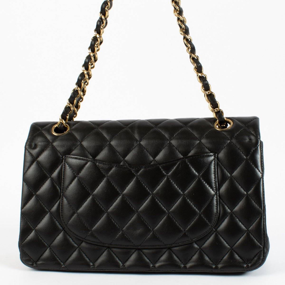 shop 100% authentic second hand Chanel Black Lambskin Medium Classic 11.12 Bag on Labellov.com