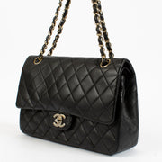 shop 100% authentic second hand Chanel Black Lambskin Medium Classic 11.12 Bag on Labellov.com