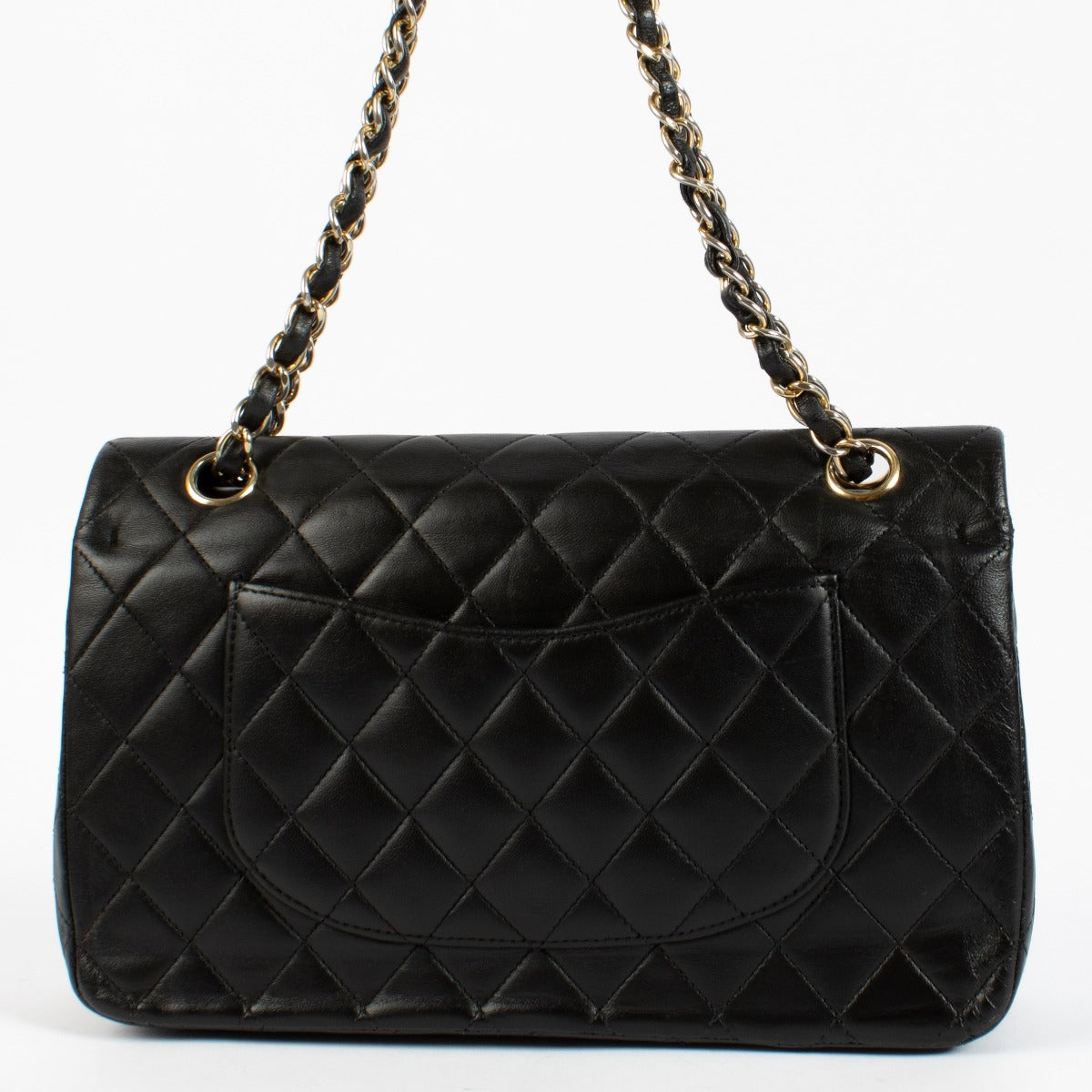 shop 100% authentic second hand Chanel Black Lambskin Medium Classic 11.12 Bag on Labellov.com
