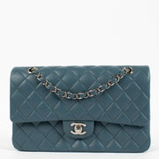 shop 100% authentic second hand Chanel Blue Lambskin Medium Classic 11.12 Bag on Labellov.com
