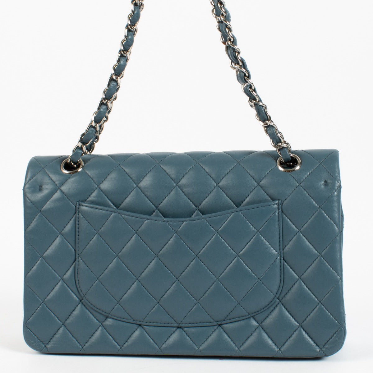 shop 100% authentic second hand Chanel Blue Lambskin Medium Classic 11.12 Bag on Labellov.com